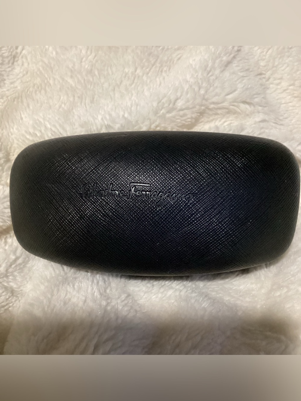 Salvadore Ferragamo Sunglasses Glasses Case, Black Hard Clamshell